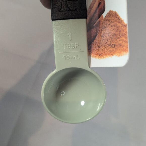 KitchenAid 5 Measuring Spoons KE057OHPICAN Green Black NEW TSP TBSP 1/4 1/2 - Picture 9 of 11